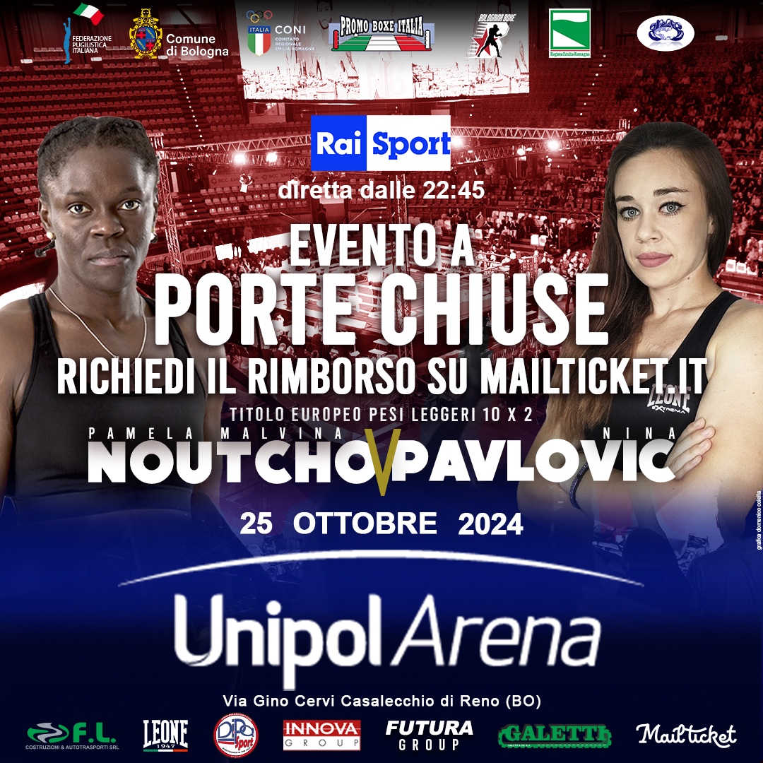 incontro al paladozza tra Pamela Malvina Noutcho Sawa e Jordan Parker Porter<br />
Pamela vince ed è campione Europeo